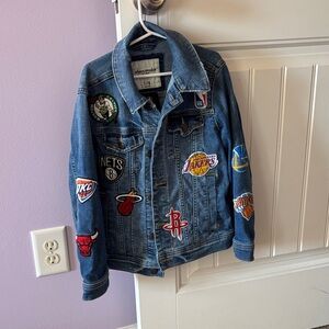 NBA Kids Denim Jacket with Team Patches